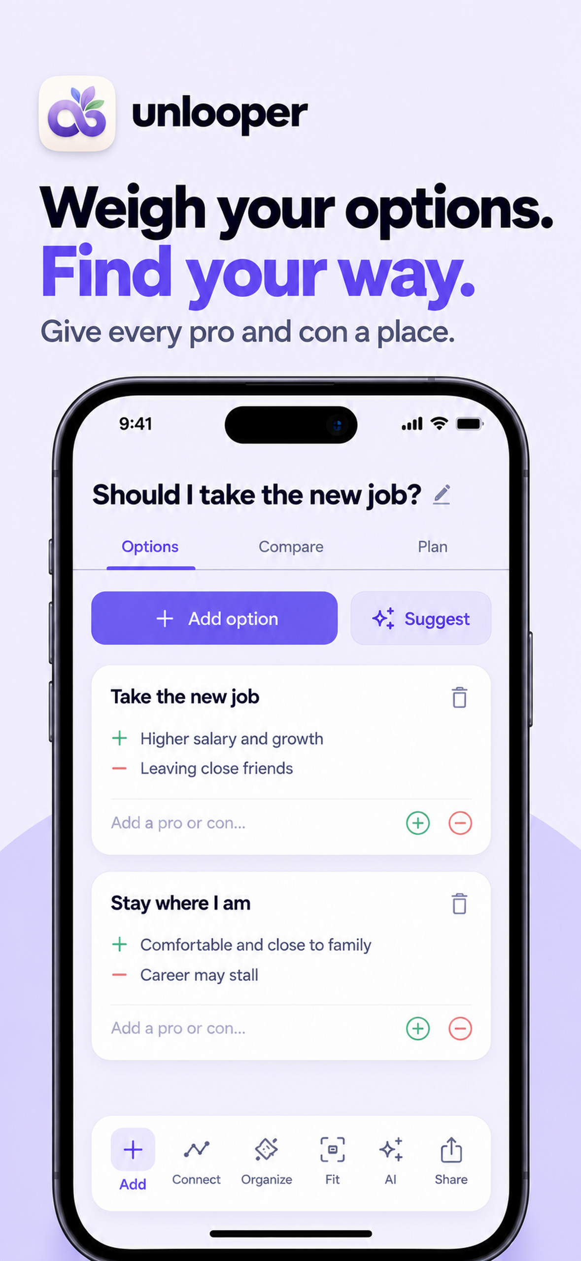 Decision workspace