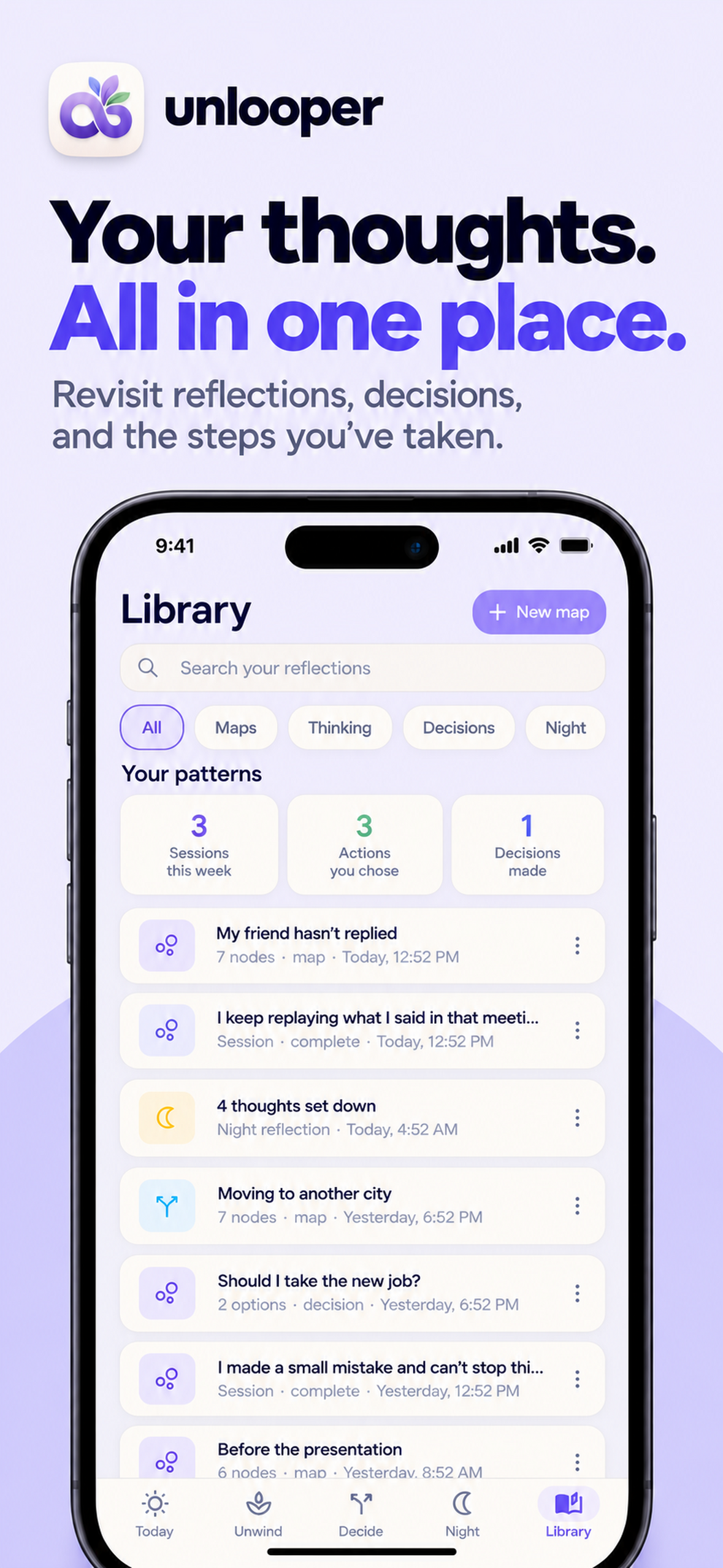 أدوات تطبيق unLooper في مكان واحد